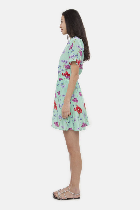 The Above the Knee Skirt | Seafoam Garden