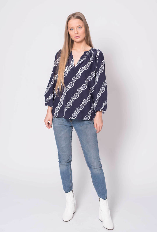 The Classic Blouse | Navy Vitti