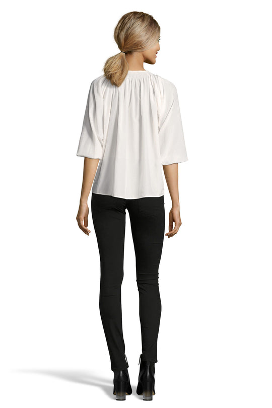 The Classic Blouse | White Silk Cotton