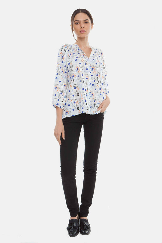 The Classic Blouse | White Fireworks