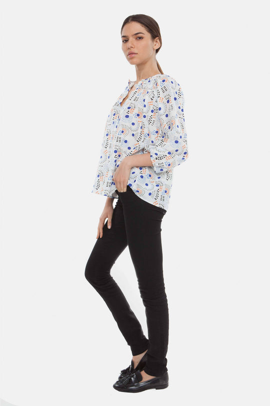The Classic Blouse | White Fireworks