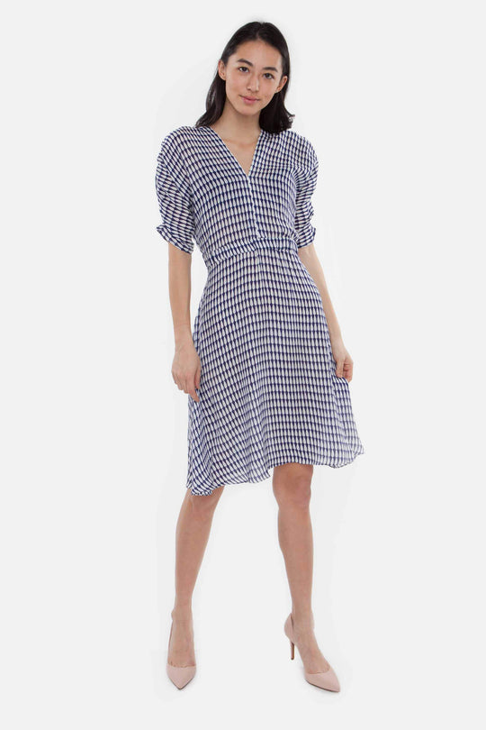The Market Dress | Navy Teardrop