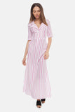 The Trench Dress | Bubblegum Stripe